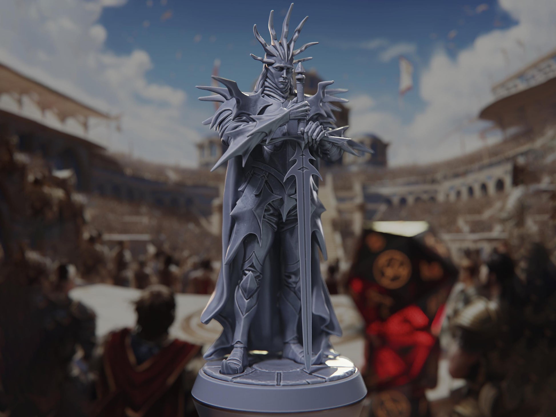 Morveth, Warden of the Silent Abyss - Tournament of Champions - Highly Detailed Resin 8k 3D Printed Miniature