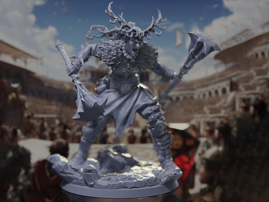 Frawgi, Champion of the South Tribes - Tournament of Champions - Highly Detailed Resin 8k 3D Printed Miniature