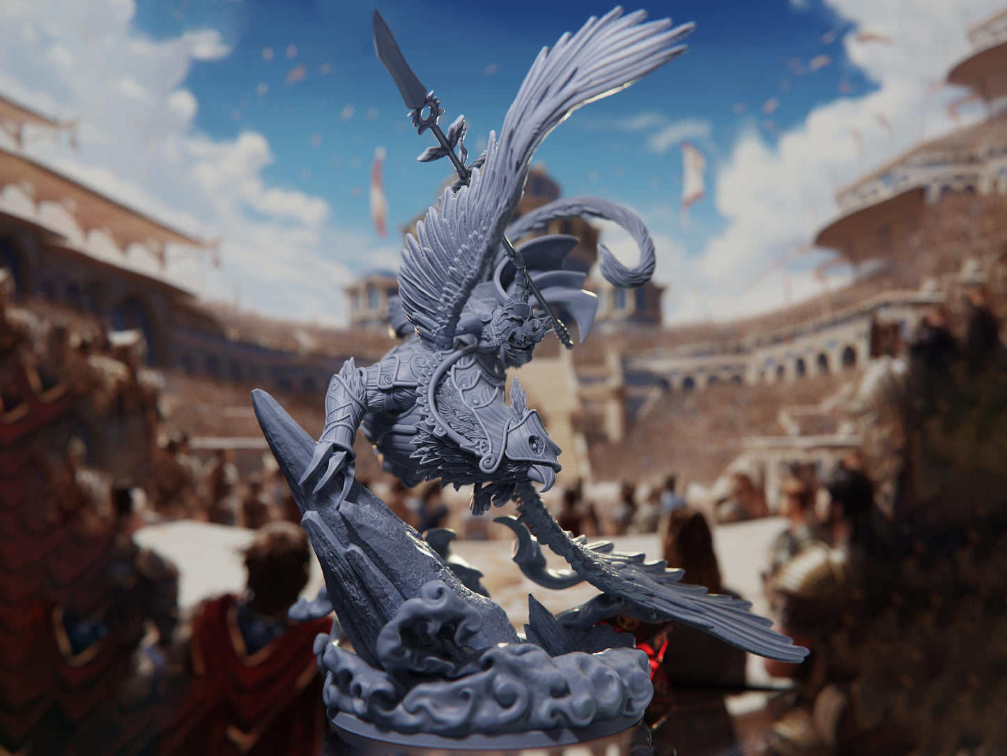 Royal Griffon - Tournament of Champions - Highly Detailed Resin 8k 3D Printed Miniature