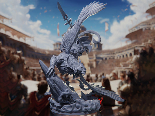 Royal Griffon - Tournament of Champions - Highly Detailed Resin 8k 3D Printed Miniature