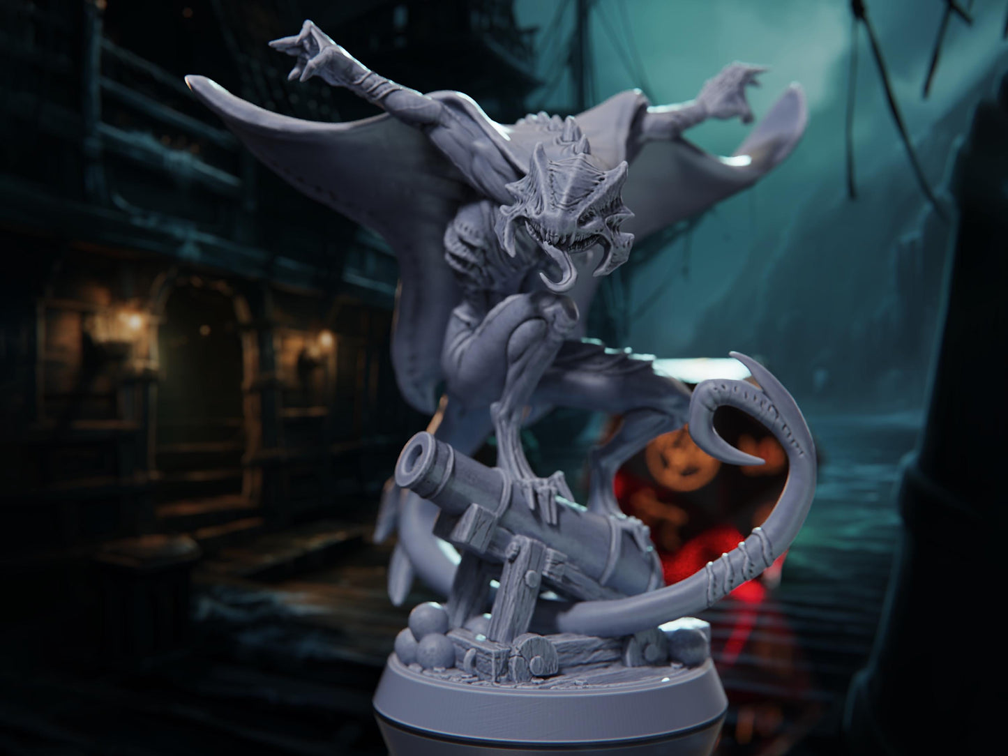 Manta ray Voraxthid - Voyage of the Damned - Highly Detailed Resin 8k 3D Printed Miniature