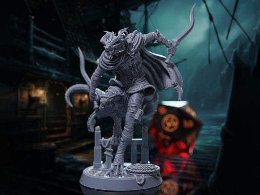 Lalxyus Haltar - Dragonborn Rogue - Voyage of the Damned - Highly Detailed Resin 8k 3D Printed Miniature