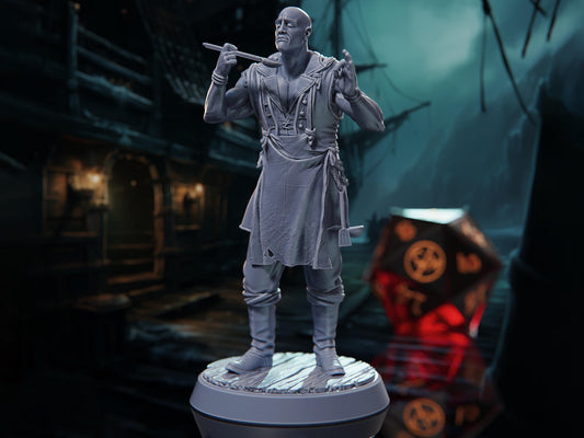 Dwayne Cookmore - Voyage of the Damned - Highly Detailed Resin 8k 3D Printed Miniature