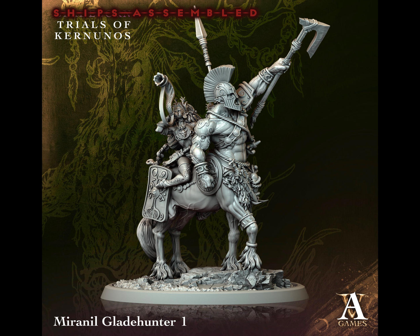 Miranil Gladehunter 1 - Trials of Kernunos - Highly Detailed Resin 8k 3D Printed Miniature