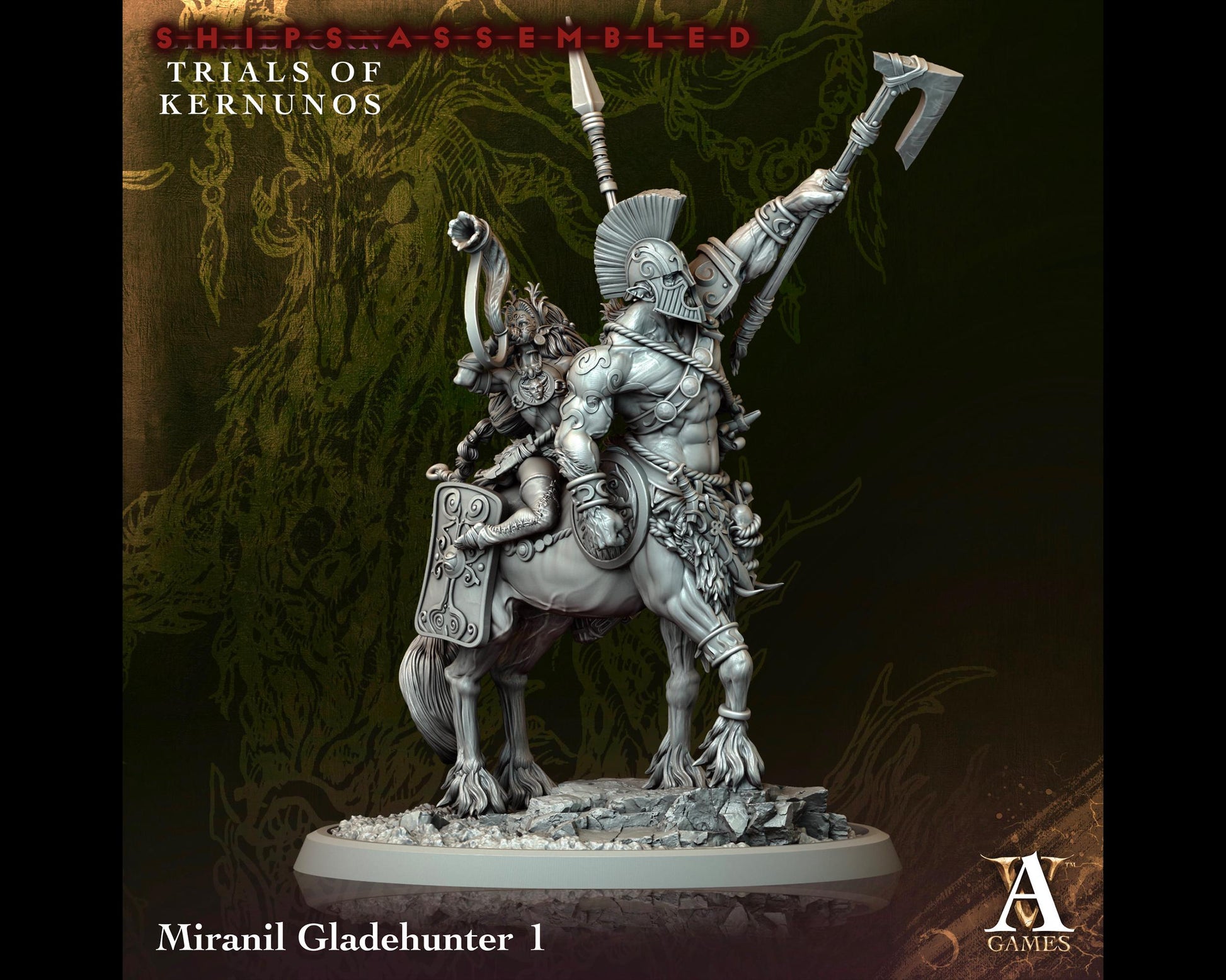 Miranil Gladehunter 1 - Trials of Kernunos - Highly Detailed Resin 8k 3D Printed Miniature