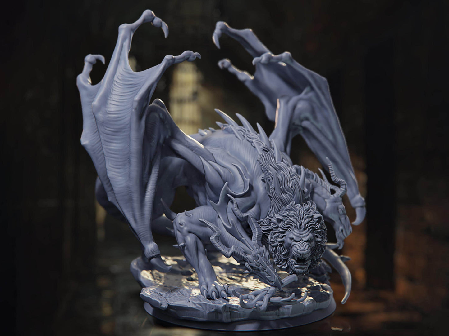 Chimera - The Bastards - Highly Detailed Resin 8k 3D Printed Miniature
