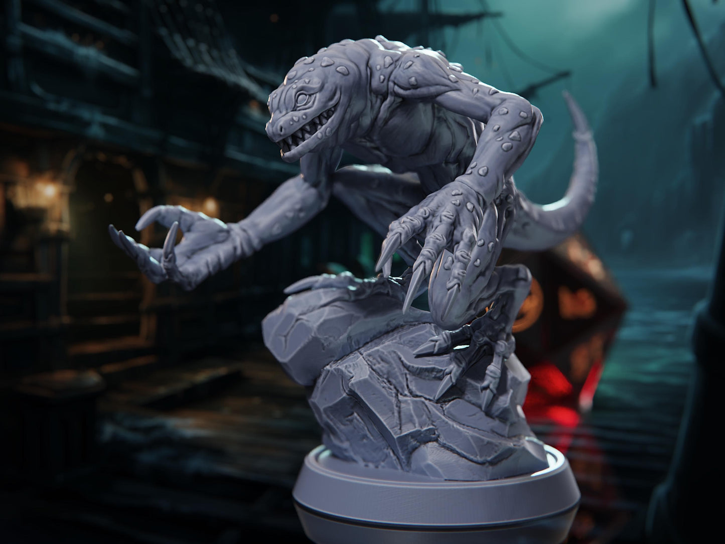 Red Slaad - Voyage of the Damned - Highly Detailed Resin 8k 3D Printed Miniature