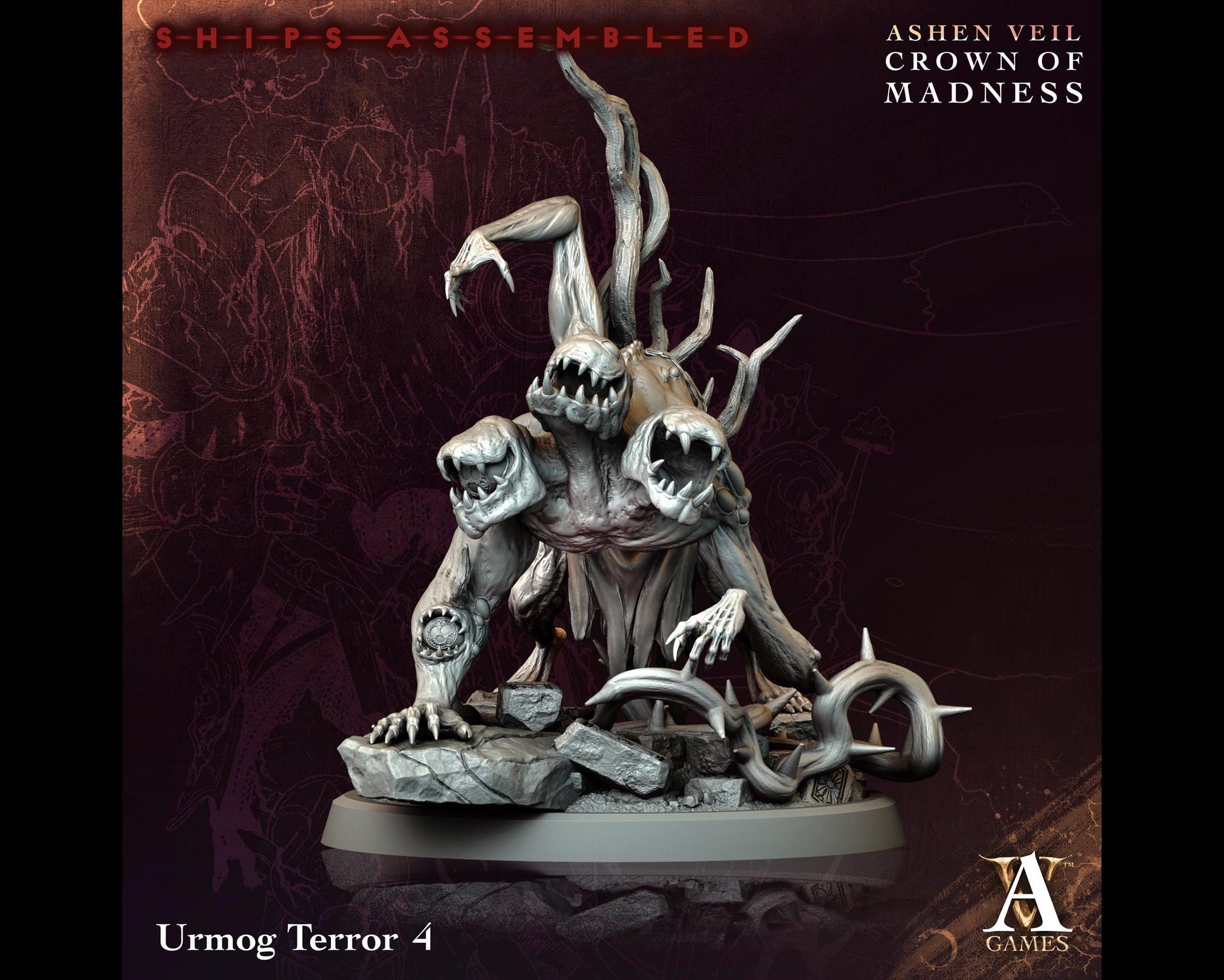 Urmog Terror 4 - Highly Detailed Resin 8k 3D Printed Miniature