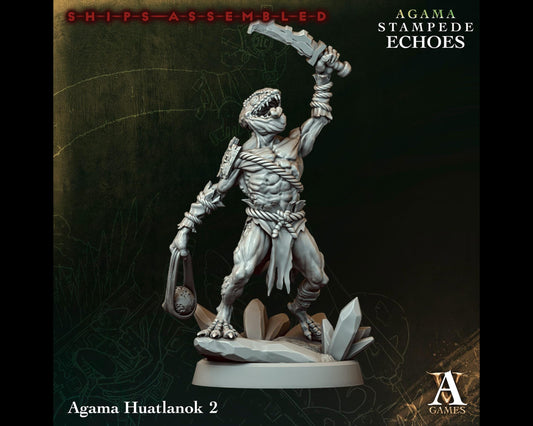 Huatlanok 2 - Stampede Echoes - Highly Detailed Resin 8k 3D Printed Miniature