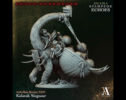 Kalatak Siegsaur- Stampede Echoes - Highly Detailed Resin 8k 3D Printed Miniature