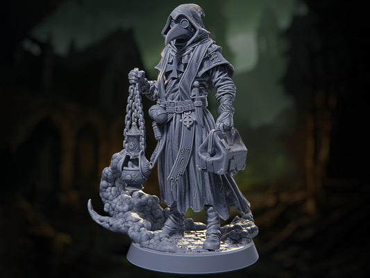 Faust VIII - Cleric - Death by Plague - Highly Detailed Resin 8k 3D Printed Miniature
