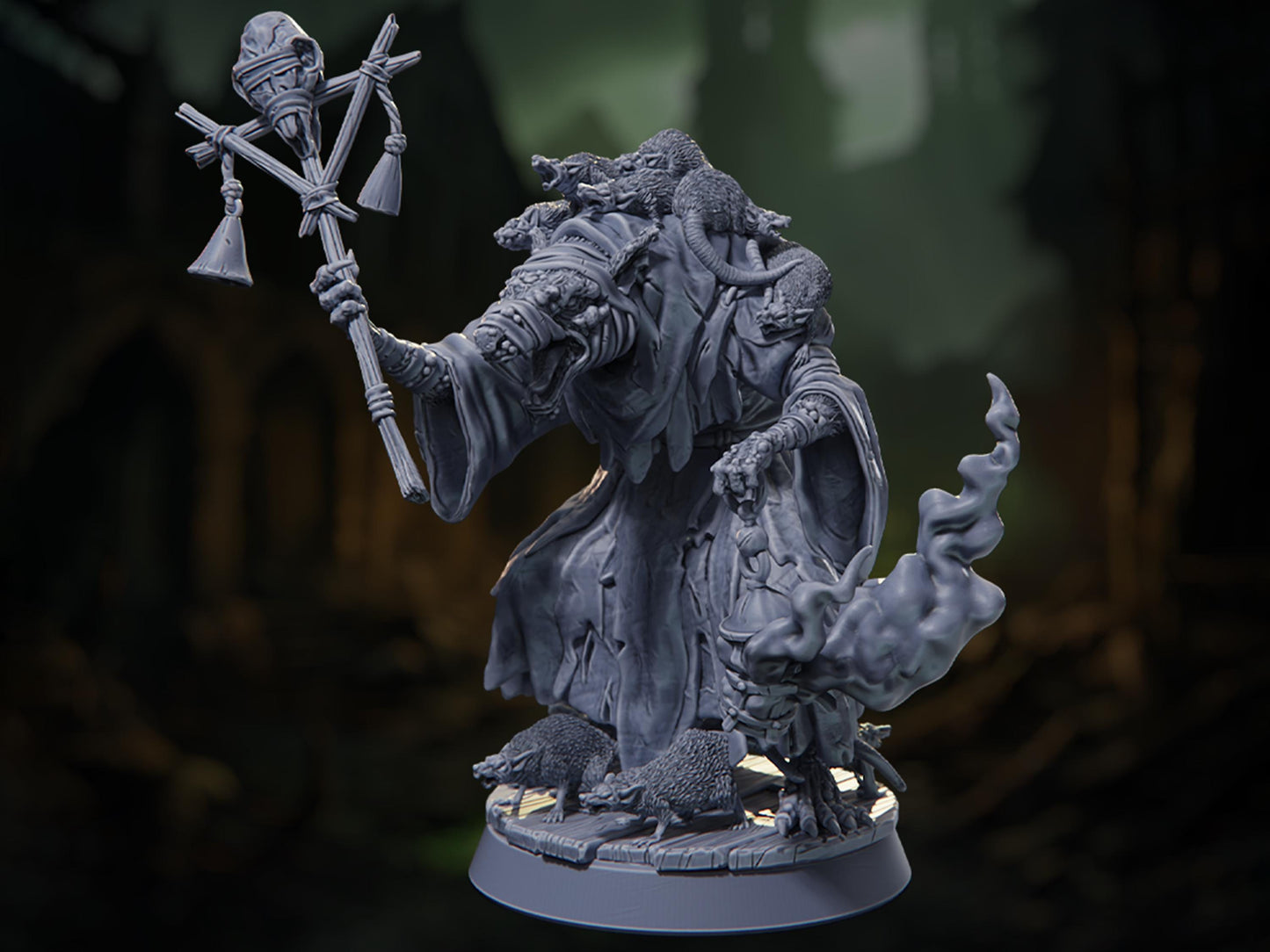 Plague Priest - Death by Plague - Highly Detailed Resin 8k 3D Printed Miniature