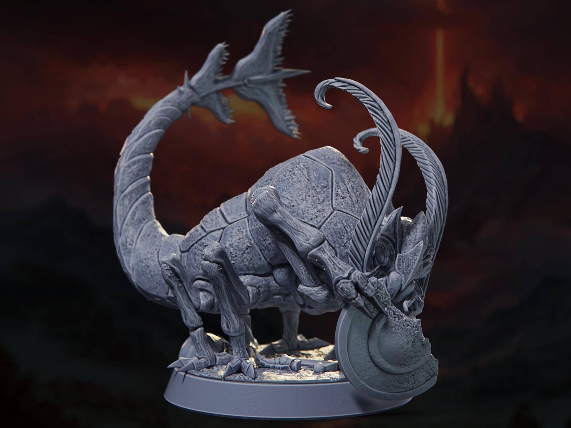 Rust Monster - The Conflagration - Highly Detailed Resin 8k 3D Printed Miniature