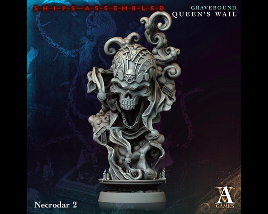 Necrodar 2 - Gravebound: Queen's Wail - Highly Detailed Resin 8k 3D Printed Miniature