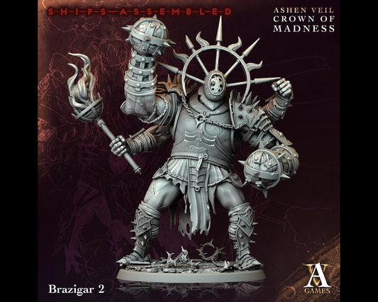 Brazigar 2 - Crown of Madness - Highly Detailed Resin 8k 3D Printed Miniature