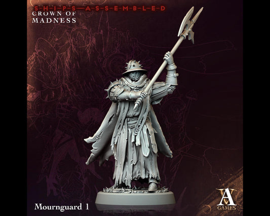 Mournguard 1 - Crown of Madness - Highly Detailed Resin 8k 3D Printed Miniature