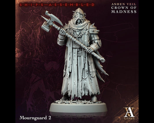 Mournguard 2 - Crown of Madness - Highly Detailed Resin 8k 3D Printed Miniature