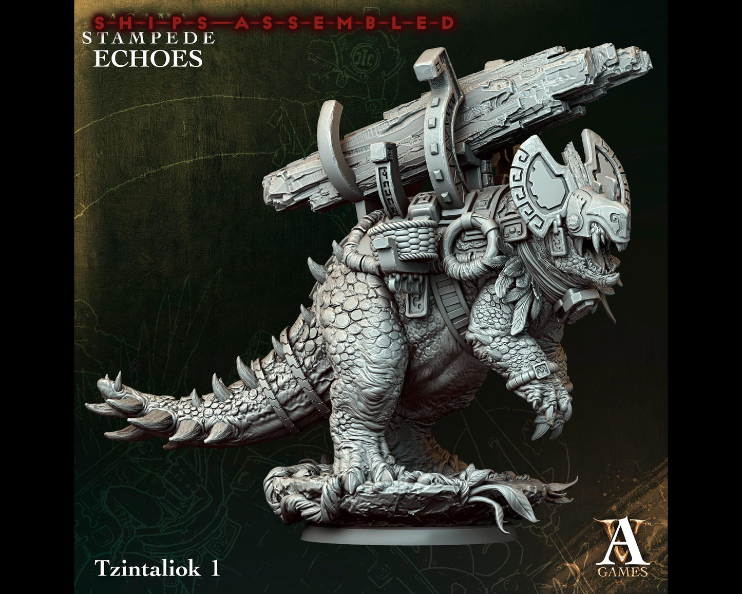 Tzintaliok 1 - Stampede Echoes - Highly Detailed Resin 8k 3D Printed Miniature