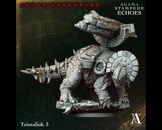 Tzintaliok 3 - Stampede Echoes - Highly Detailed Resin 8k 3D Printed Miniature