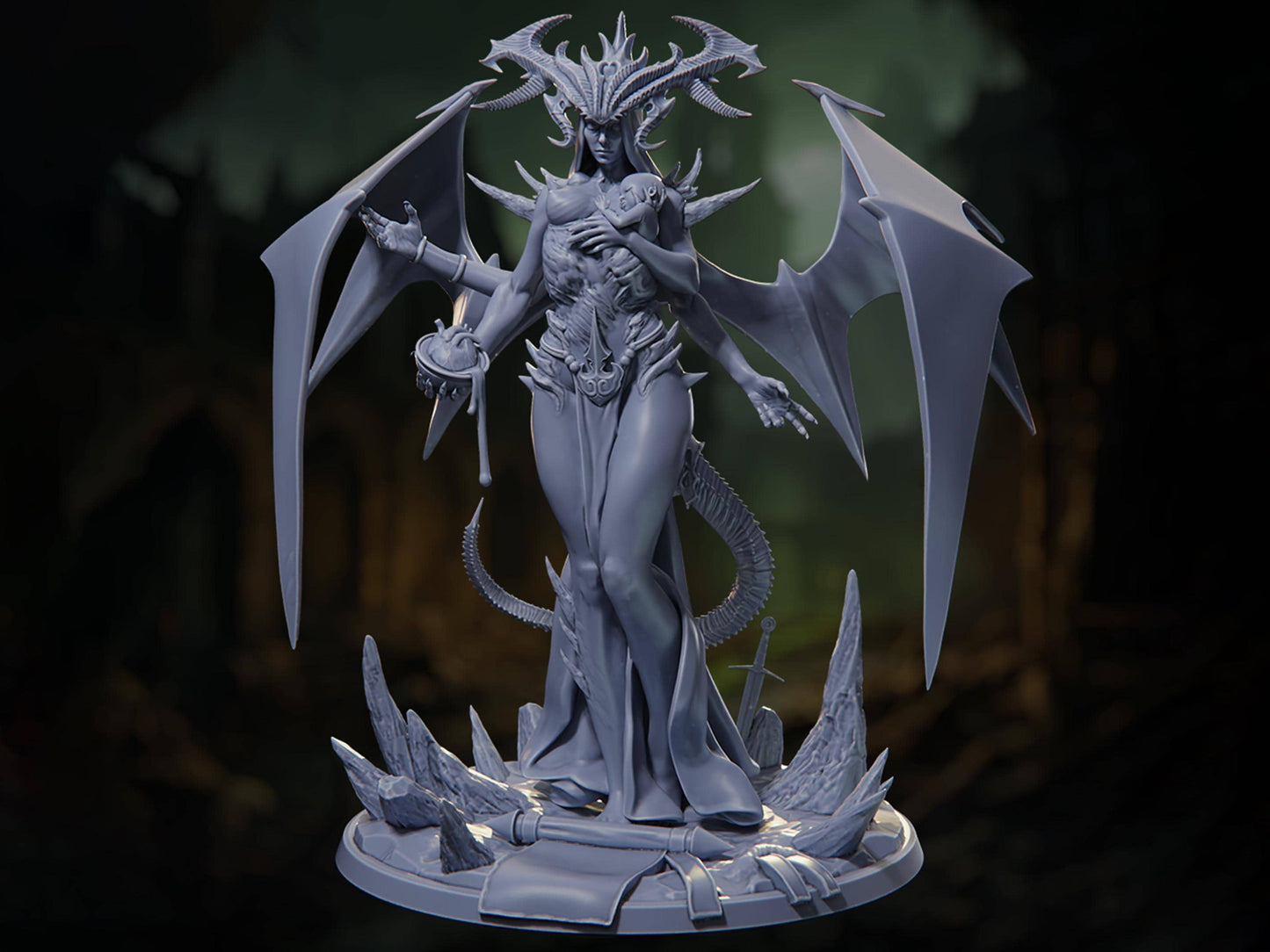 Plague Heir - Death by Plague - Highly Detailed Resin 8k 3D Printed Miniature