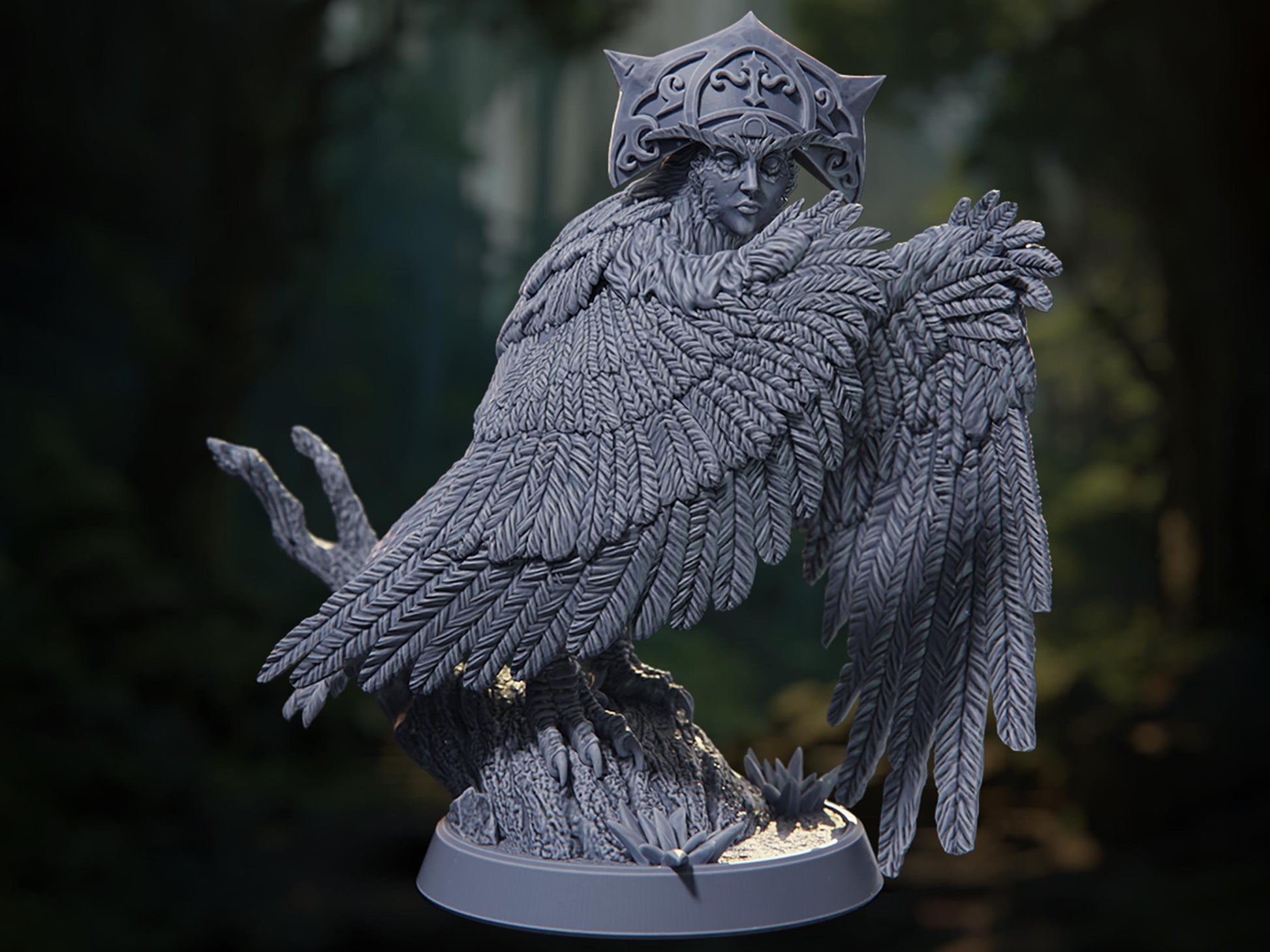 Gurvka, Guardian of the Lake - Fall of the Eternal Kings - Highly Detailed Resin 8k 3D Printed Miniature