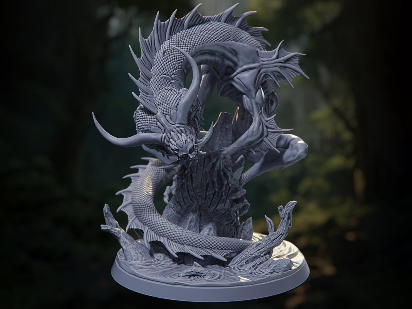 Spirit of the Rivers - Fall of the Eternal Kings - Highly Detailed Resin 8k 3D Printed Miniature