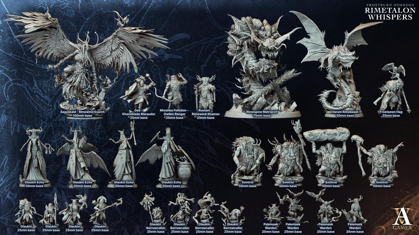 Glaukin 1 - Rimetalon Whispers - Highly Detailed Resin 8k 3D Printed Miniature