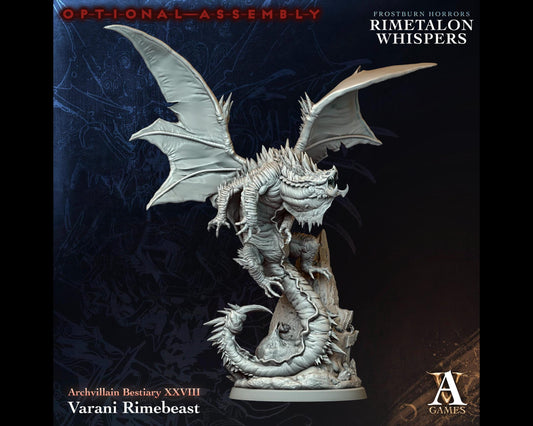 Varani Rimebeast - Rimetalon Whispers - Highly Detailed Resin 8k 3D Printed Miniature