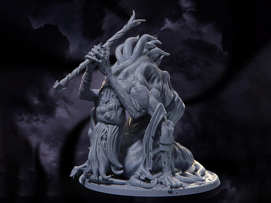 False King Doran - Nightmares of the Far Realm - Highly Detailed Resin 8k 3D Printed Miniature