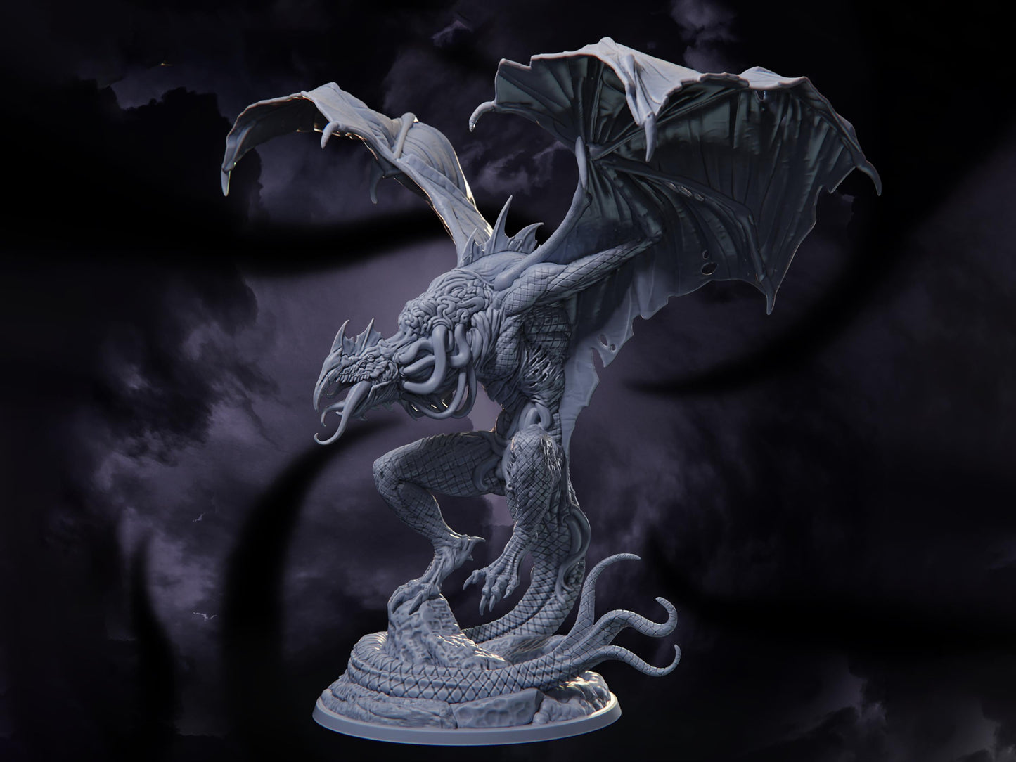 Voruzhar, The Brainstealer - Nightmares of the Far Realm - Highly Detailed Resin 8k 3D Printed Miniature