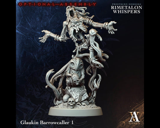Glaukin Barrowcaller 1 - Rimetalon Whispers - Highly Detailed Resin 8k 3D Printed Miniature