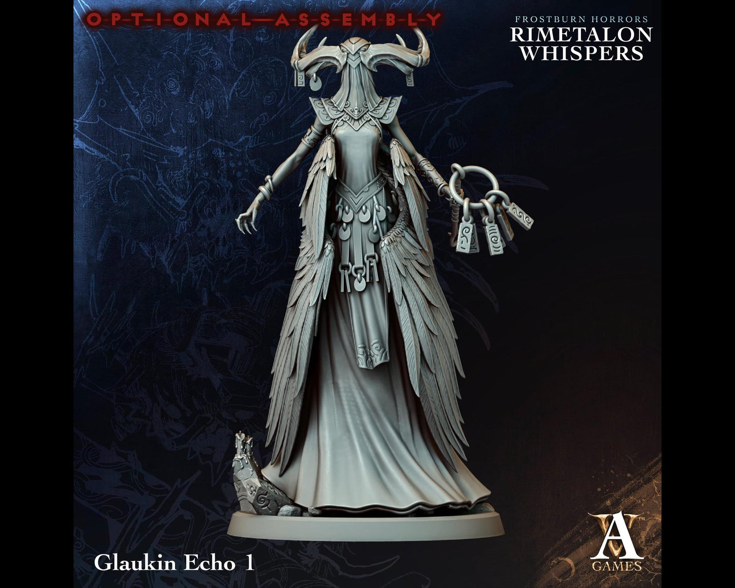 Glaukin Echo 1 - Rimetalon Whispers - Highly Detailed Resin 8k 3D Printed Miniature