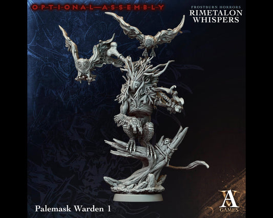 Palemask Warden 1 - Rimetalon Whispers - Highly Detailed Resin 8k 3D Printed Miniature