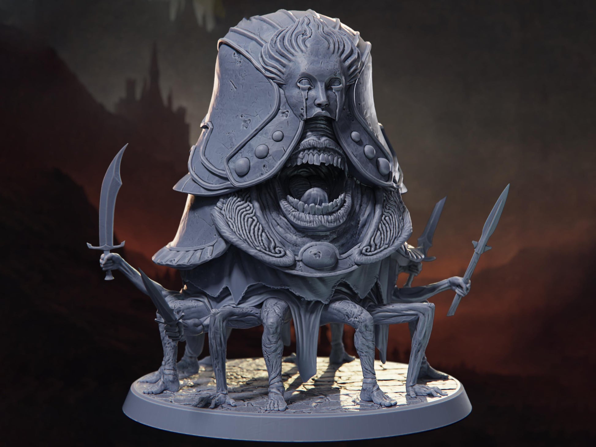 Weeping Carapace - Crusade of Penitence - Highly Detailed Resin 8k 3D Printed Miniature