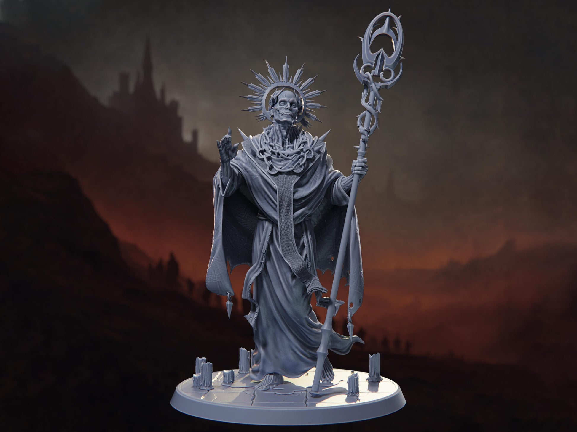 Pontifex of Repentance - Crusade of Penitence - Highly Detailed Resin 8k 3D Printed Miniature