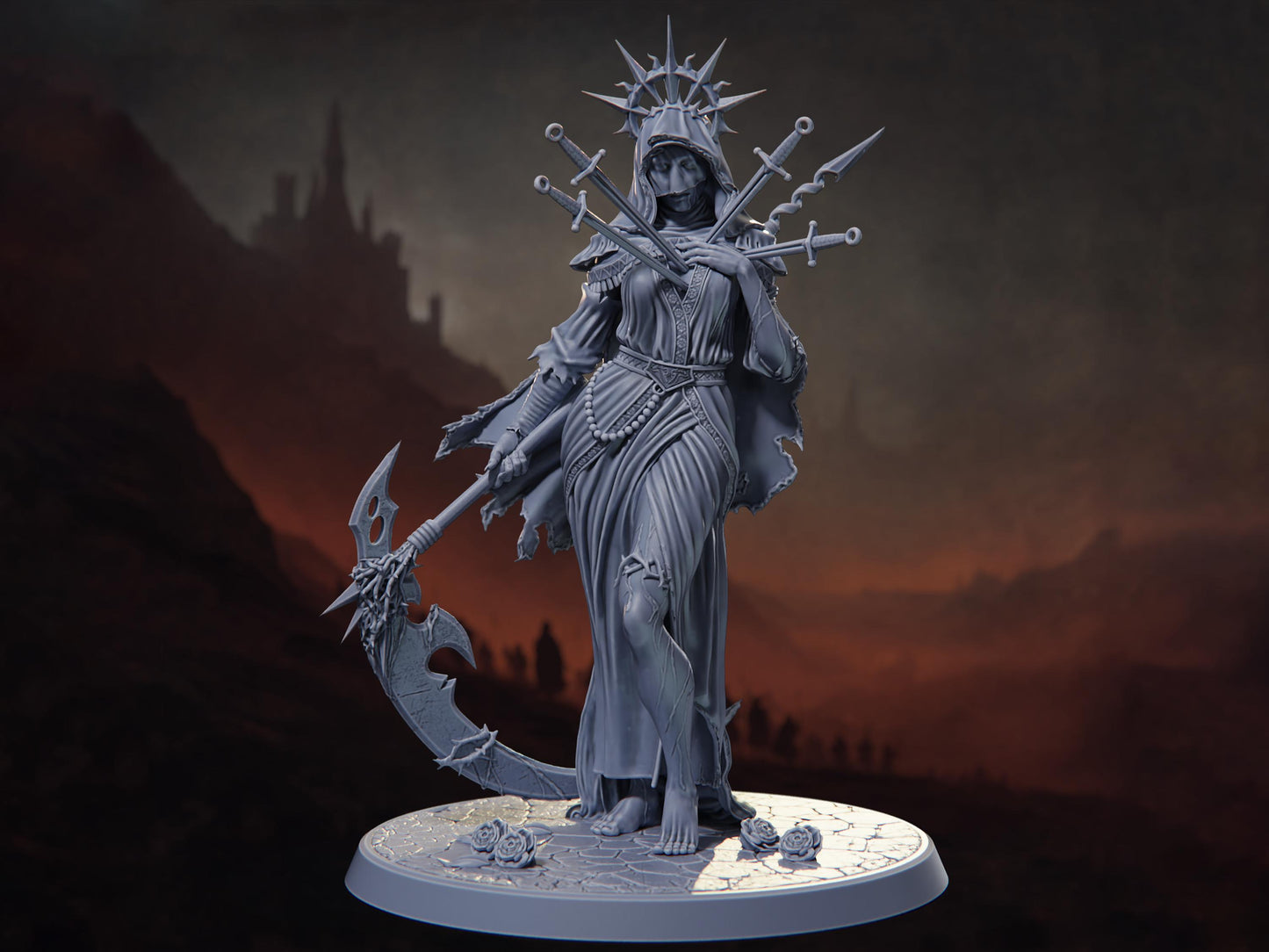 Mea Culpa - Crusade of Penitence - Highly Detailed Resin 8k 3D Printed Miniature