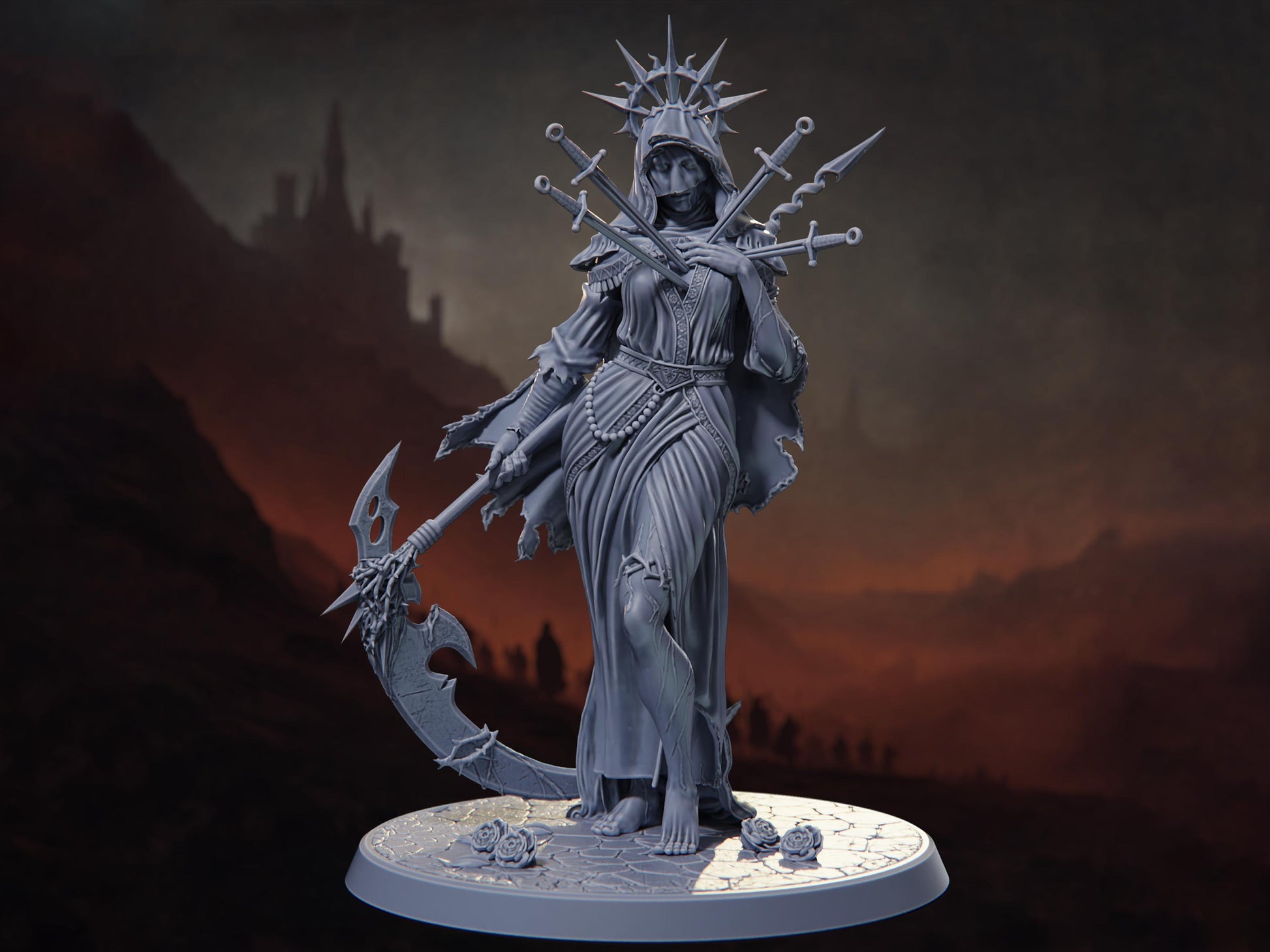 Mea Culpa - Crusade of Penitence - Highly Detailed Resin 8k 3D Printed Miniature