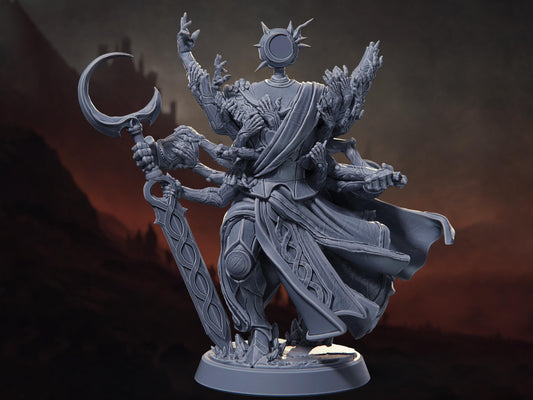 Eclipse Knight - Crusade of Penitence - Highly Detailed Resin 8k 3D Printed Miniature