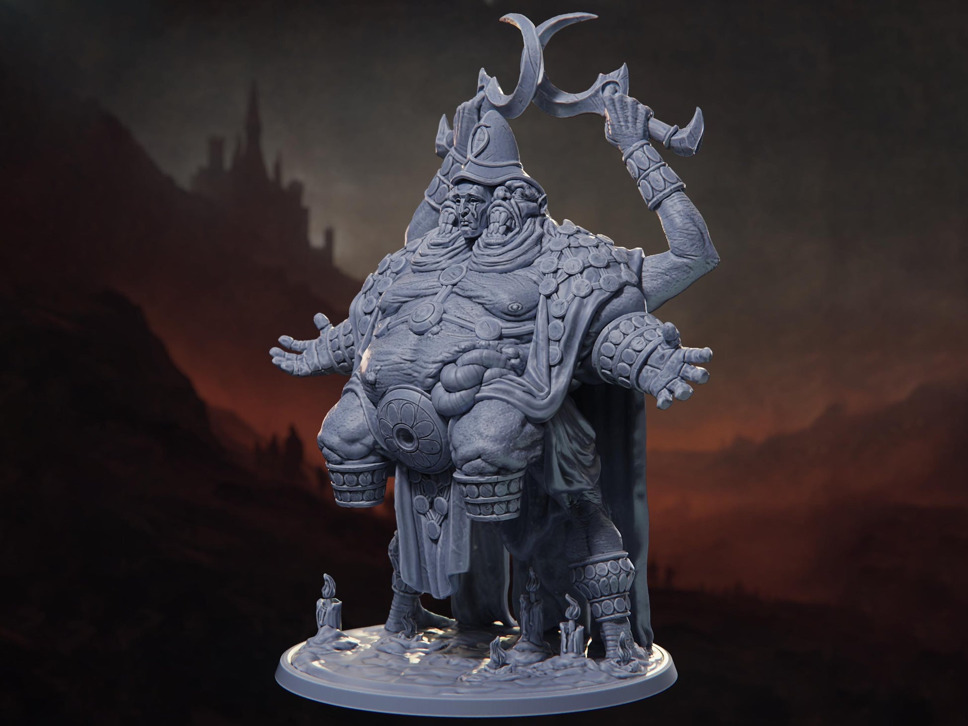 Blight Devil - Crusade of Penitence - Highly Detailed Resin 8k 3D Printed Miniature