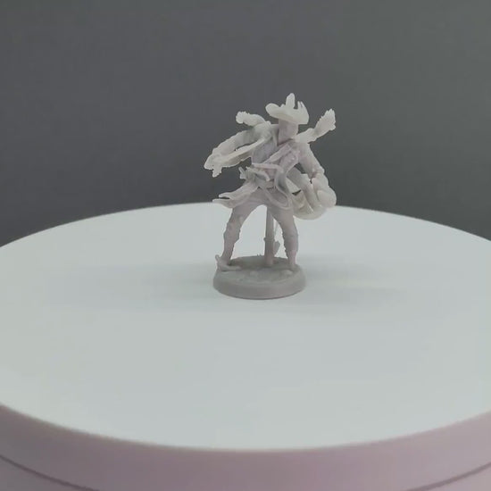 Captain Crowley - Curse of the Drowned Crew - Highly Detailed Resin 3D Printed Miniature