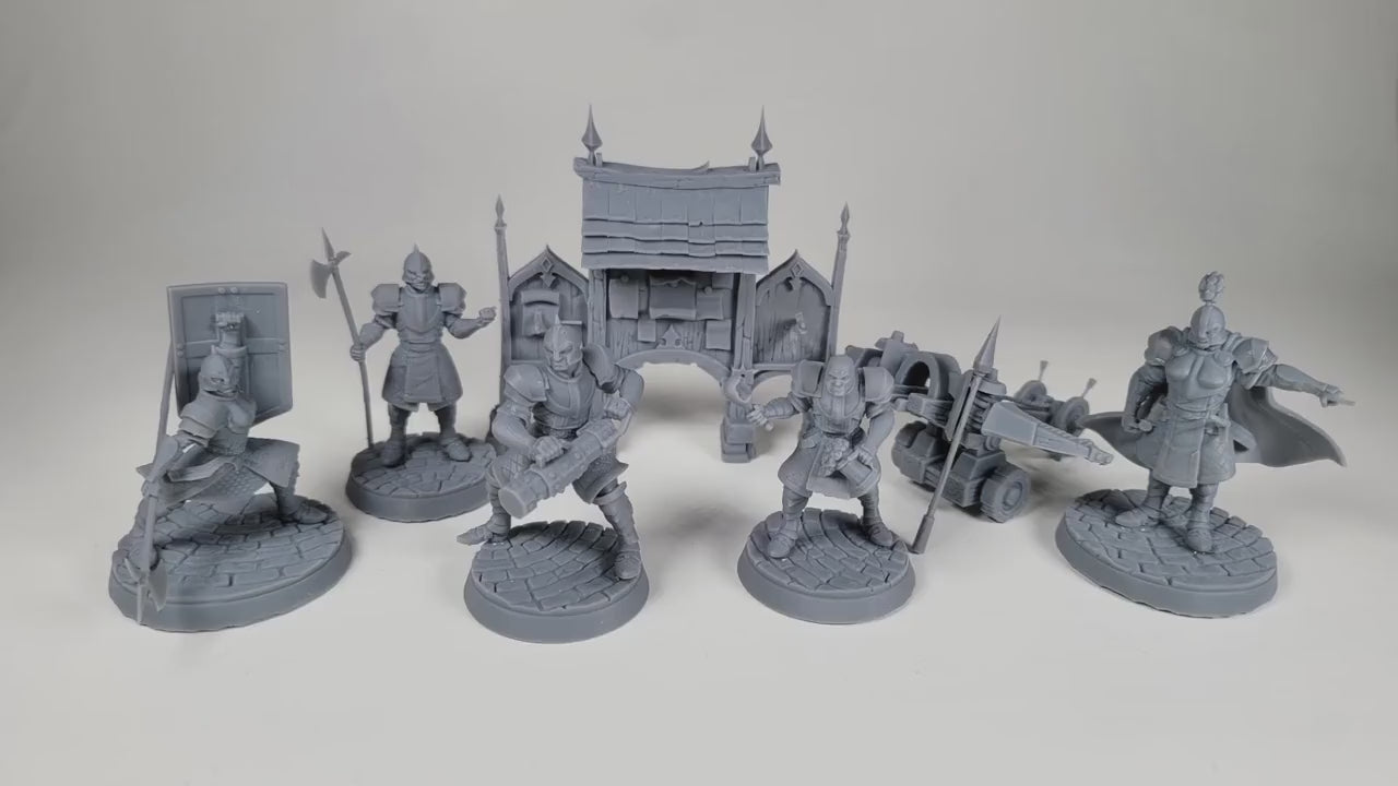 Town Guard Miniatures and Themed Props/Scatter Terrain/Scenery - D&D