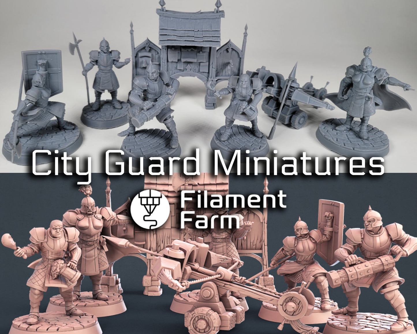 Town Guard Miniatures and Themed Props/Scatter Terrain/Scenery - D&D