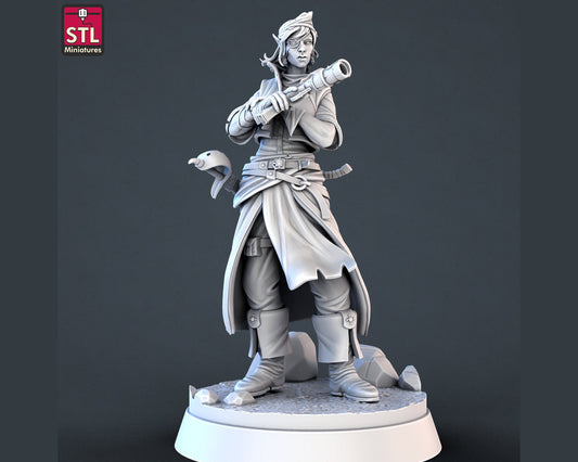 Pirate Elf - High Detail Resin 3D Printed Miniature