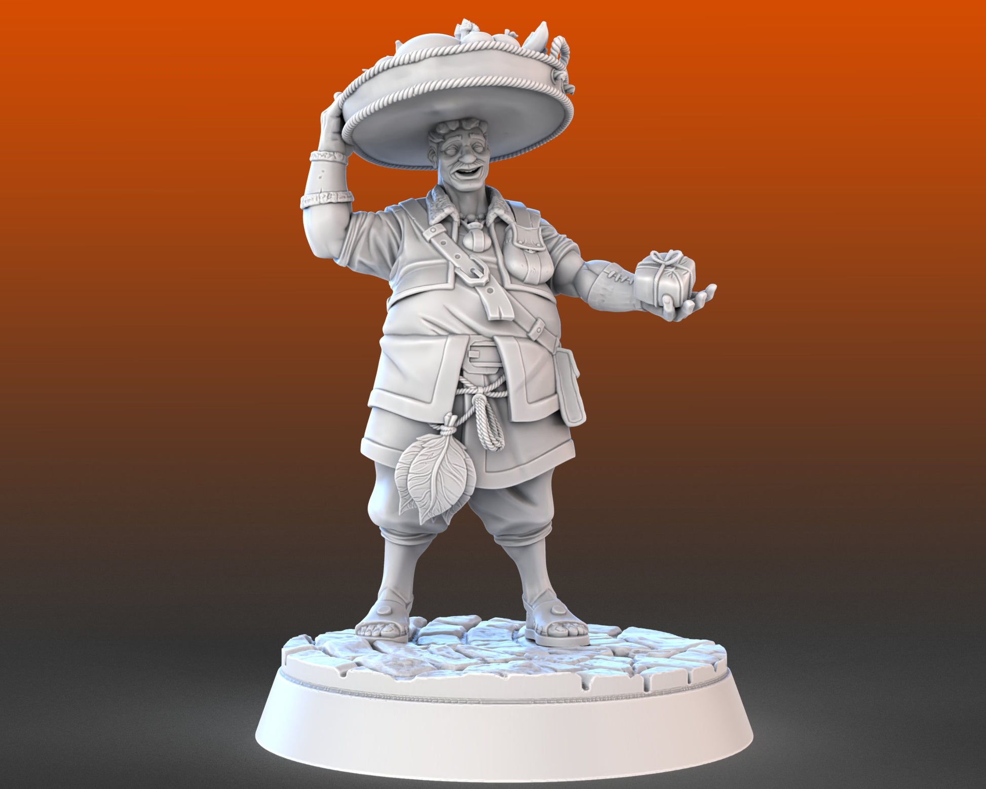 Food Vendors and Props - High Detail Resin 3D Printed Miniatures