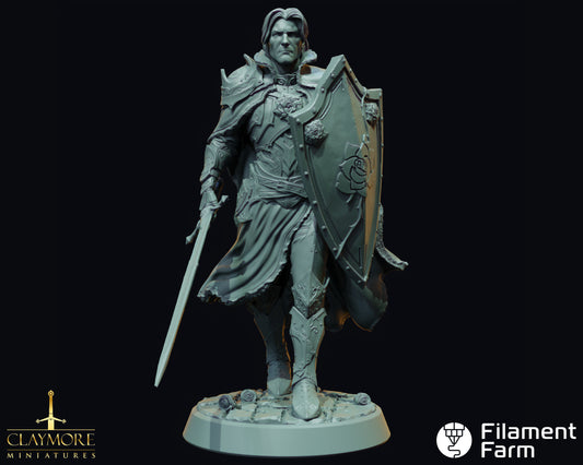 Bastian The Rose Knight - Calling of the Dragon Queen - Highly Detailed Resin 3D Printed Miniature