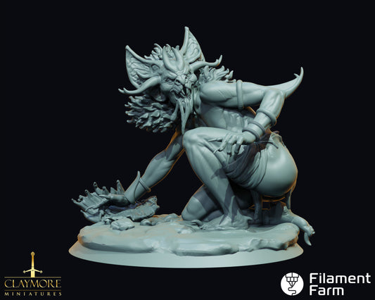 Vampire Beast - A Feast of Blood - Highly Detailed Resin 8k 3D Printed Miniature