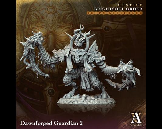 Dawnforged Guardian 2 - Brightsoul Order - Highly Detailed Resin 8k 3D Printed Miniature