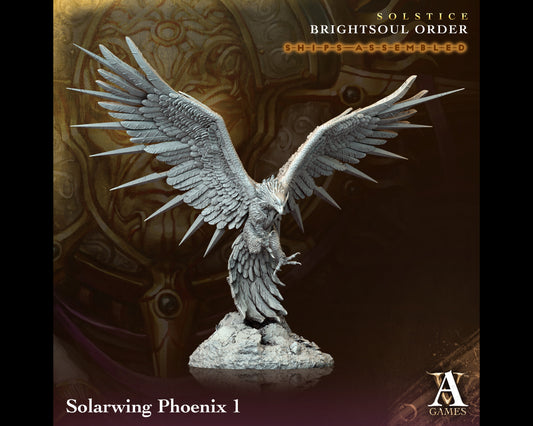 Solarwing Phoenix 1 - Brightsoul Order - Highly Detailed Resin 8k 3D Printed Miniature